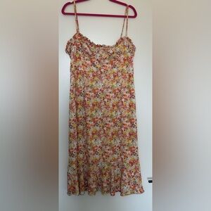 Midi length floral dress